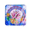 Mandala Lotus Special Shape 5D Diamond Painting Clock Art Craft With Frame Kit
