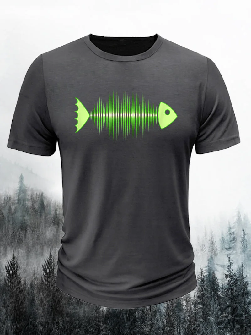 Men's Fishbone Sonic Music Short-Sleeved Shirt in  mildstyles