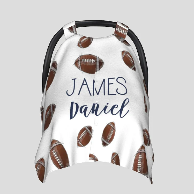 Personalized Baby Baseball Car Seat Canopy for Comfort & Unique| C13