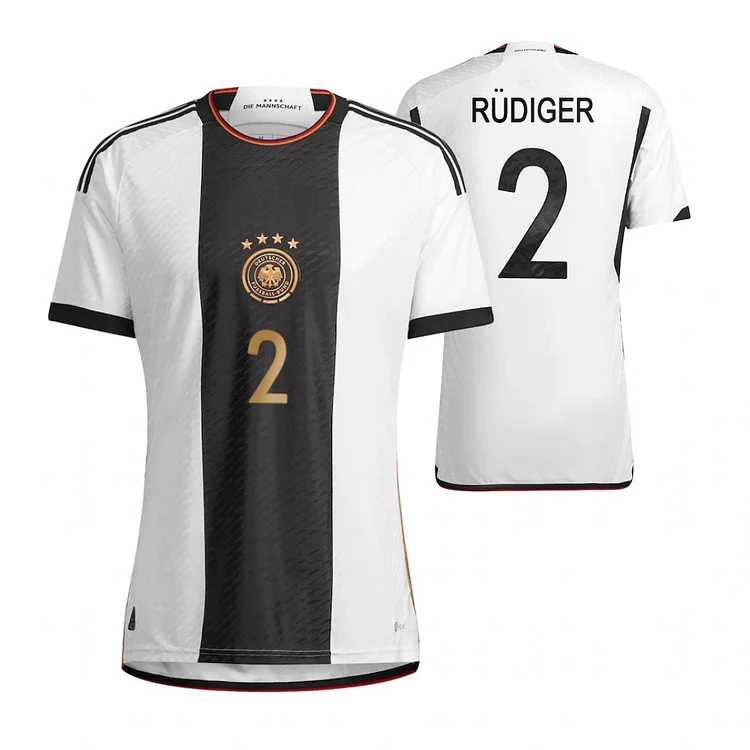 Deutschland Antonio Rudiger 2 Home Tirkot WM 2022