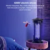2-In-1 Microwave Electric Mosquito Killing Lamp Waterproof Insect Racket Swatter