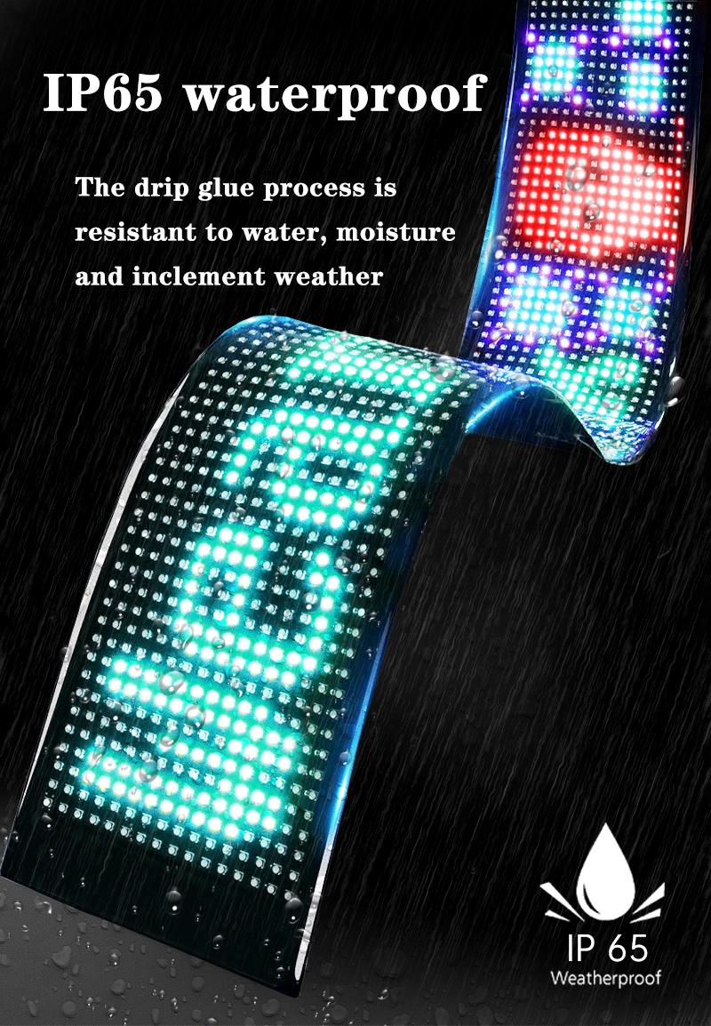 Product Introduction of Scrolling Huge Bright Advertising LED Signs. Flexible USB 5V LED Store Sign Bluetooth App Control Custom Text Pattern Animation Programmable LED Display for Store Car Bar Hotel 14