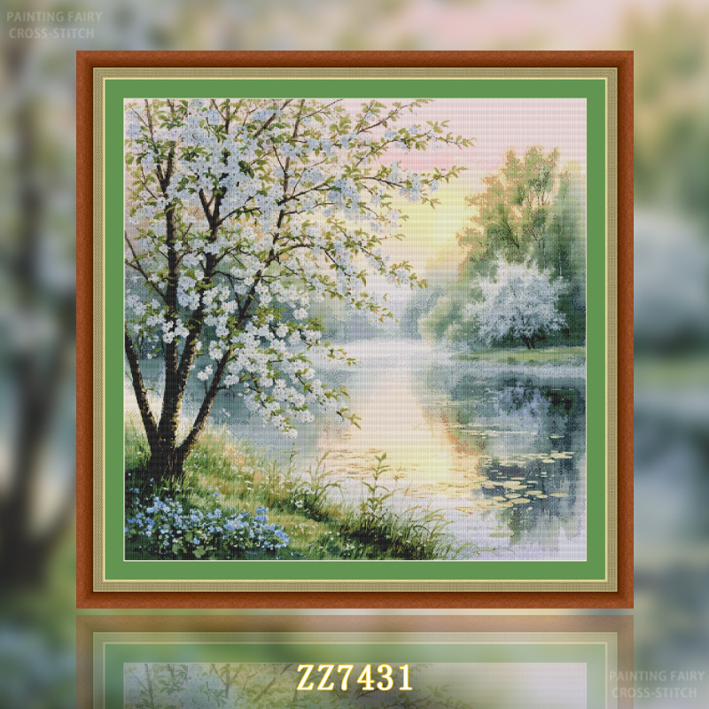 [ZZ7431-Morning Flower Language]  Painting Fairy Cross Stitch