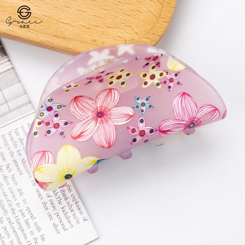Sweet Flower Arylic Hair Claws