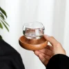 Crystal Glass Cup Pressure-Resistant Non-Falling Cup Insulation Household High Temperature Resistant Small Tea Cup Small Wine Cup