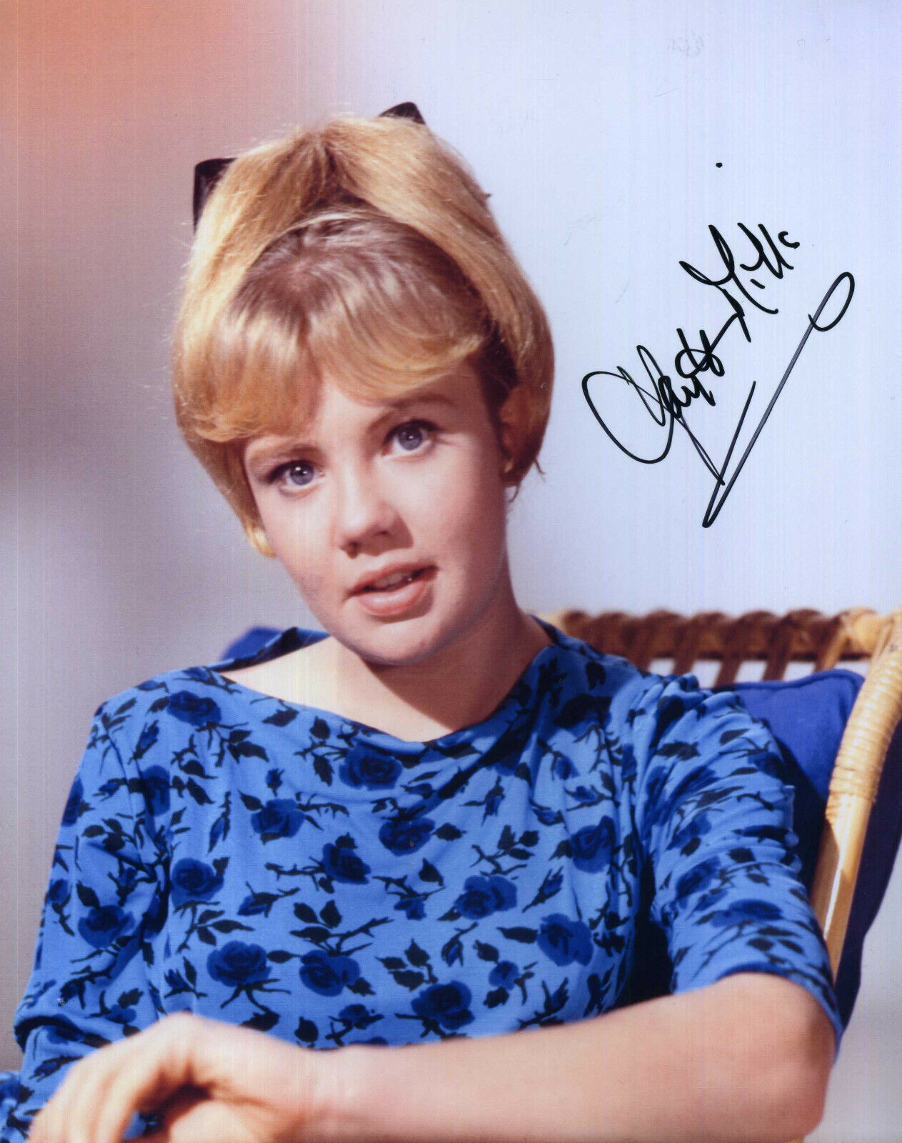 HAYLEY MILLS Signed Photo Poster paintinggraph - Film Actress - Preprint