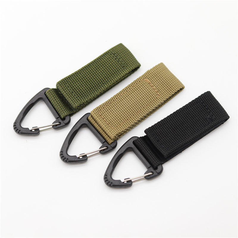 Tactical Molle Key Ring Nylon Webbing Buckle for Tactical Backpack