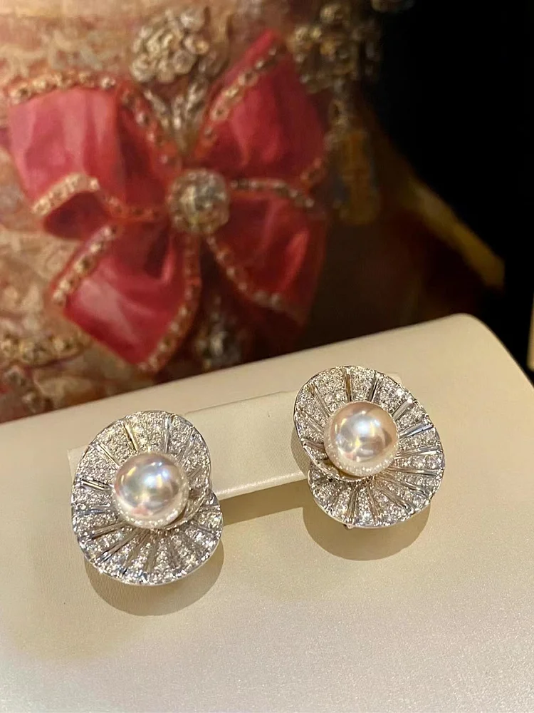 TINA Jewelry Design style AKOYA Sea Pearl earrings