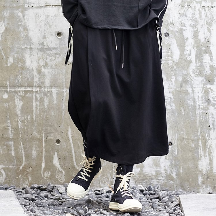 Dawfashion-Original Design New Style Yohji Yamamoto Style Skirt Pants Dark Japanese Yohji Men's Casual Pants-Yamamoto Diablo Clothing