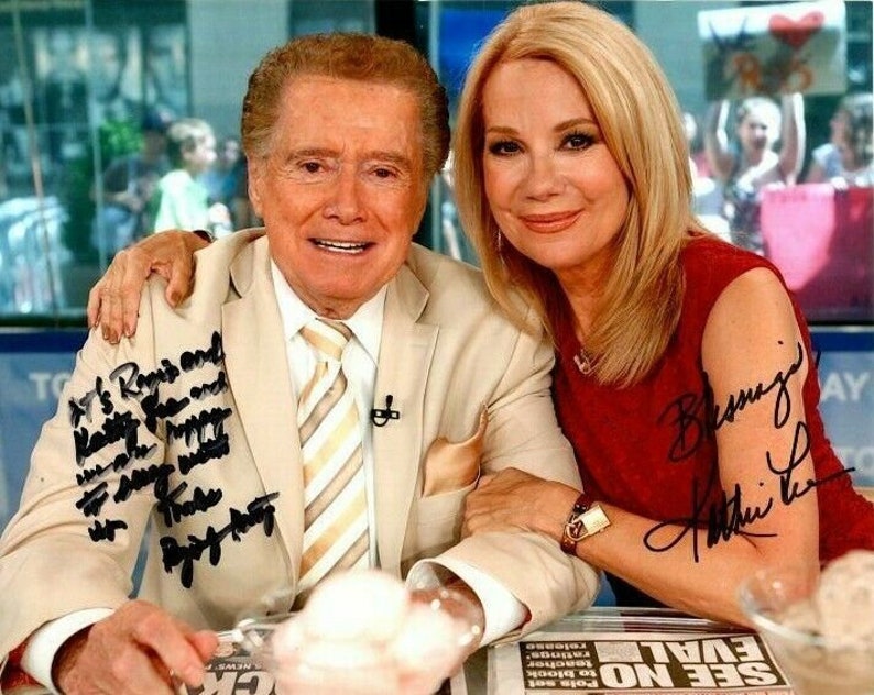 Regis philbin & kathie lee gifford signed autographed Photo Poster painting great content