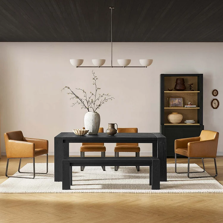 Bradley Dining Table with Bench Set
