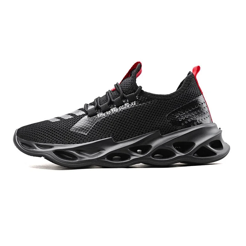 Men casual shoes light sneakers fashion breathable summer mesh outdoor sports white walking elastic new large size running shoe