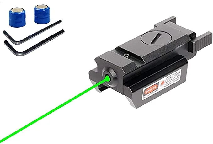 ohhunt® Red/Green Laser Sight Waterproof Military Grade Low Profile Pistol Laser Sight Rifle Laser Sight for Picatinny Rail