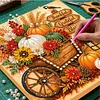 Thanksgiving Day DIY 5D Diamond Painting Kit with Frame 25x25cm