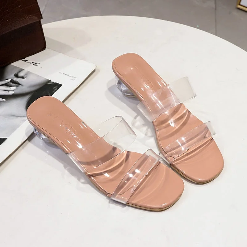  2022 Women Summer Sandals Luxury High Heels Designer Slippers Pumps Wedding Jelly Sexy Shoes