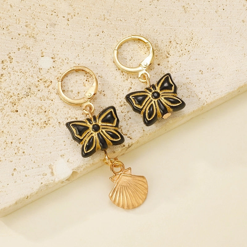 Ocean Wind Beach Holiday New Ladies Shell Starfish Alloy Pearl Jewelry Earrings Accessories Earrings Women