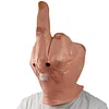 Christmas Decoration Middle Finger Mask Mockery And Contempt Vertical Shengdanjie Full Head Latex Headdress DJ Mask