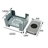 Outdoor alcohol stove lightweight German camping folding stove portable energy saving