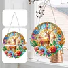 Diamond Painting Stained Glass Flower Moose Sun Catcher Pendant for Office Decor