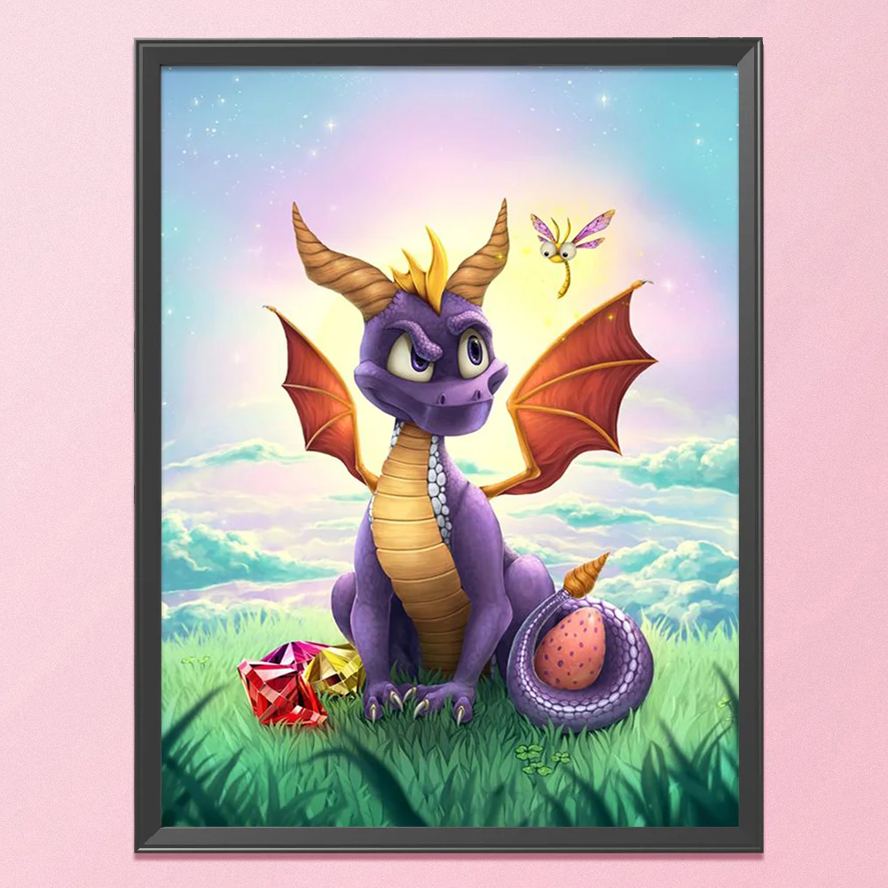 11ct Stamped Part Cross Stitch - Dragon(40*50cm)