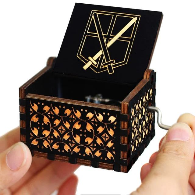 Merry Christmas Various Movie Anime Themes Music Boxes Wooden Hand Crank Birthday Gift New Year's Gift Home Decor
