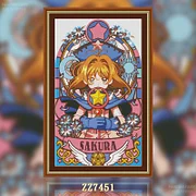 ZZ7446-ZZ7451-Tarot Sakura Series]_ 29.28_ Painting Fairy Cross