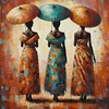 (US Only)Paint By Numbers Kit On Canvas DIY Oil Art African Woman Home Wall Decor 40x40cm