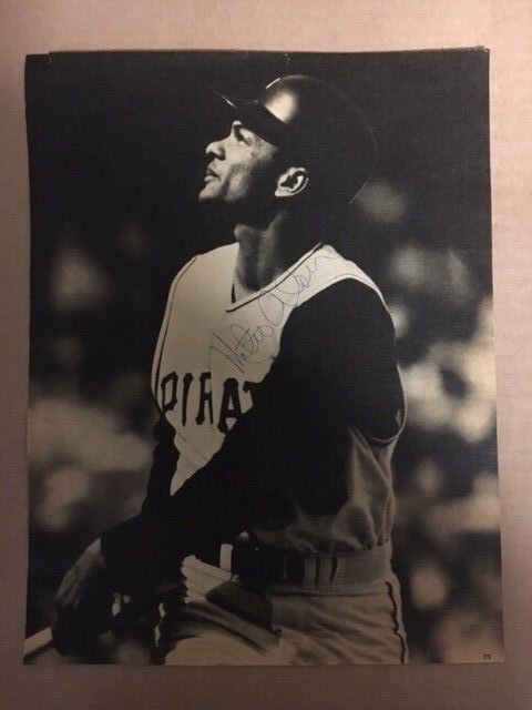 Matty Alou Vintage Signed 10 1/2 x 8 Pirates Magazine Photo Poster painting Auction House COA