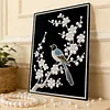 DIY Pearl Painting Magpie with Frame for Home Wall Decor(30x40cm)