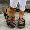 Gioiacombo&trade; 2022 Nuovi sandali a punta tonda in stile etnico con fiori