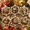 6pcs DIY Pearl Diamond Painting Christmas Tree Hanging Ornaments