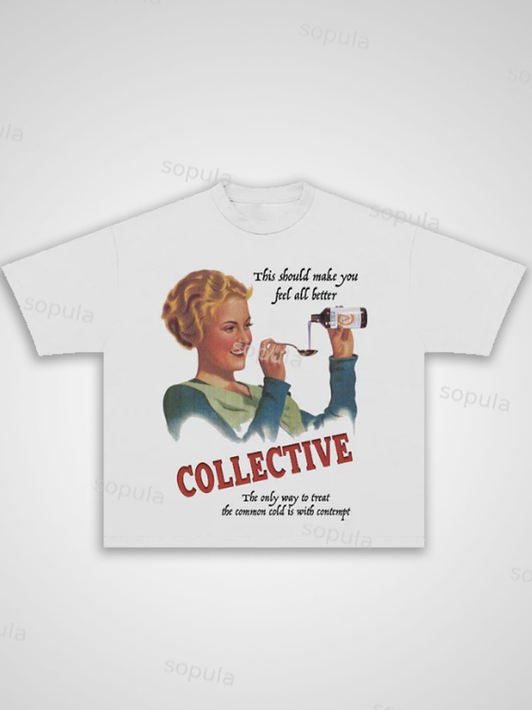Feel Better Character Graphic Tees - SOPULA