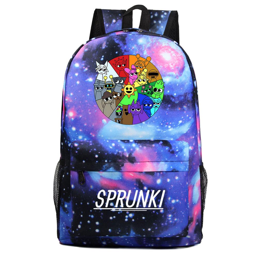 Mayoulove Sprunki Backpack Lightweight Design with Multiple Pockets for School Use-Mayoulove