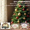 10Pcs frohe Weihnachten Rubbelkarte - 5d DIY Handwerk Dekoration