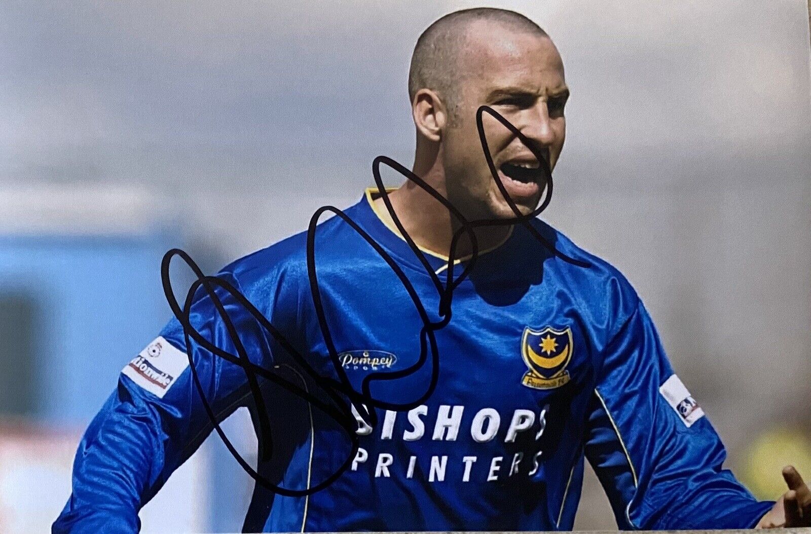 Shaun Derry Genuine Hand Signed Portsmouth 6X4 Photo Poster painting