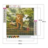 >SALE<5D DIY Diamond Painting Full Drill Lion Zoo Embroidery Cross Stitch Kit Art