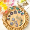 8 Pairs Double Sided Diamond Painting DIY Earring Making Kit for Women Girls