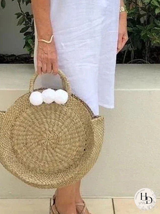 Casual Dress Cotton Linen Dress Shift Dress Midi Dress Cotton Blend Fashion Basic Outdoor Daily Vacation Off Shoulder Ruffle Short Sleeve Summer Spring Loose Fit White Plain S M L XL 2XL for Women