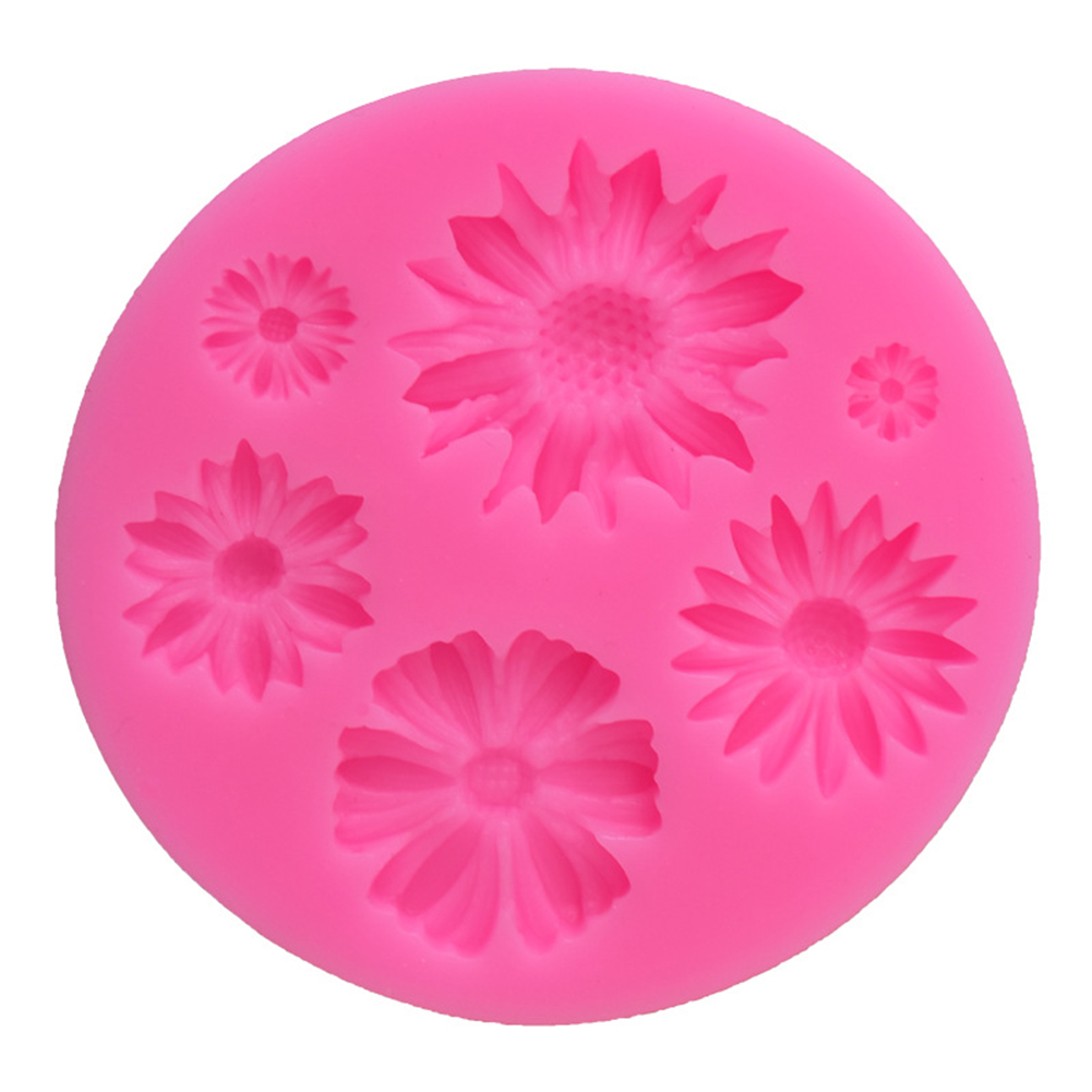 

Sunflower Daisy Cake Molds Silicone Fondant Mould Pastry Baking Tray Molds, 501 Original