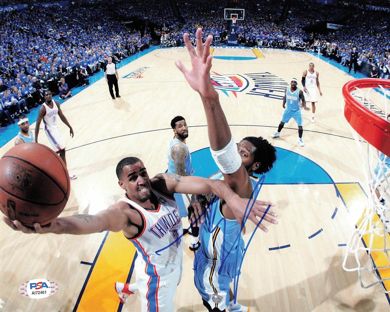 THABO SEFOLOSHA signed 8x10 Photo Poster painting PSA/DNA Oklahoma City Thunder Autographed