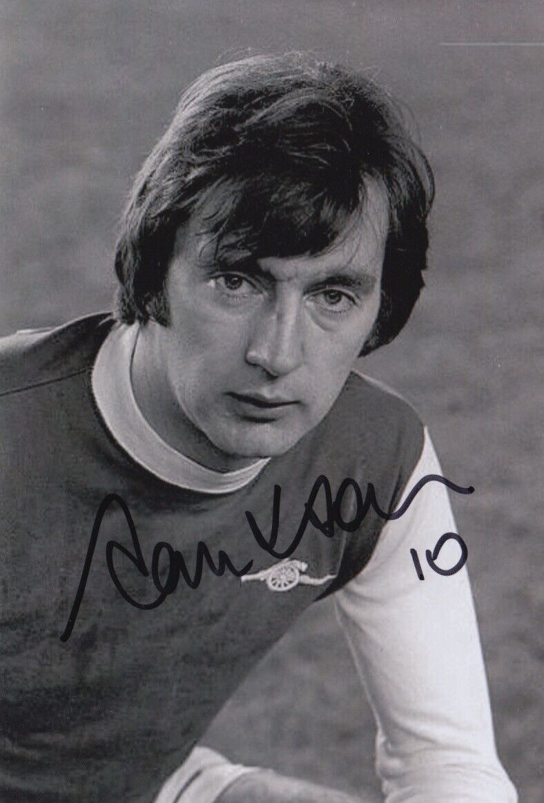 ALAN HUDSON HAND SIGNED 6X4 Photo Poster painting ARSENAL FOOTBALL AUTOGRAPH 1