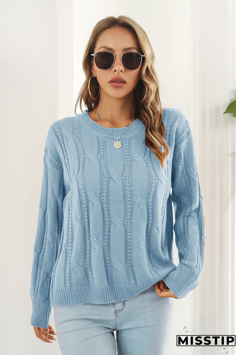 Round Neck Long Sleeve Sweater