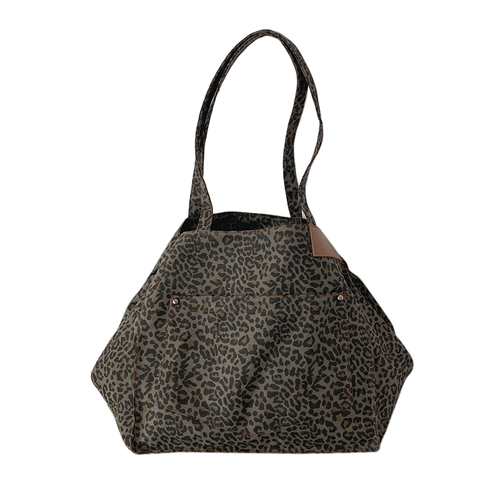

Retro Leopard Pattern Shoulder Bag Street Big Capacity Canvas Handbag, Style 1, 501 Original