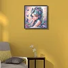 (40*40cm)Butterfly Girl - Round Partial AB Drill Diamond Painting
