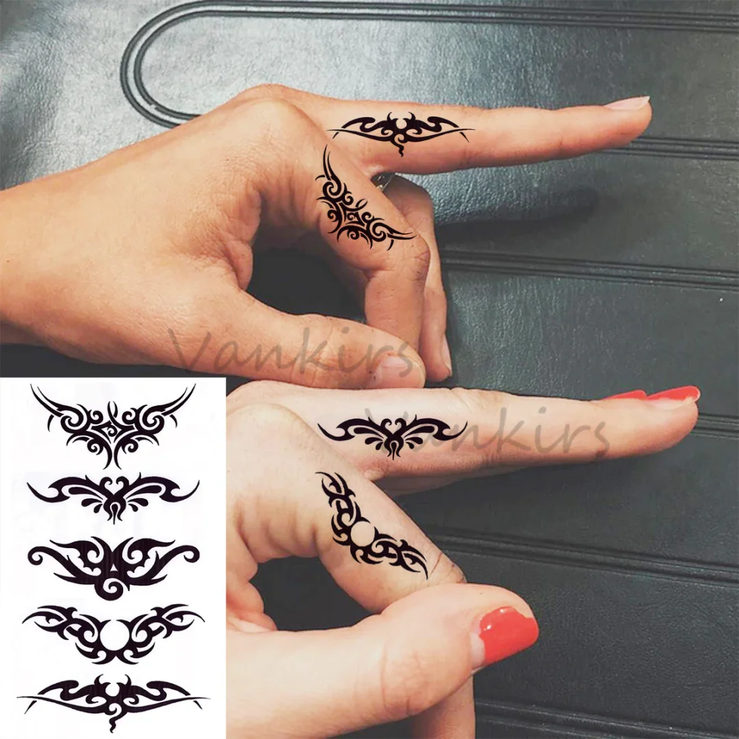 Sdrawing Cloud Coconut Tree Temporary Tattoos For Adults Girls Tiger Flower Compass Mountain Fake Tattoo Sticker Arm Leg Tatoos