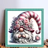 Flower Gnome-18CT Stamped Cross Stitch 30*30cm/11.81*11.81in