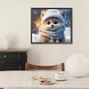 >SALE<5D DIY Full Round Drill Diamond Painting Winter Fox Kit Home Decoration 35x30cm