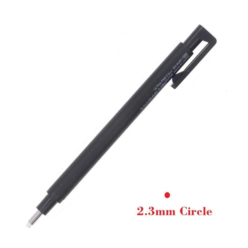 2.3mm Circle Eraser Pen Mini Eraser Pencil Rubber Refill Professional Hard Drawing Eraser Pen Correction School Material