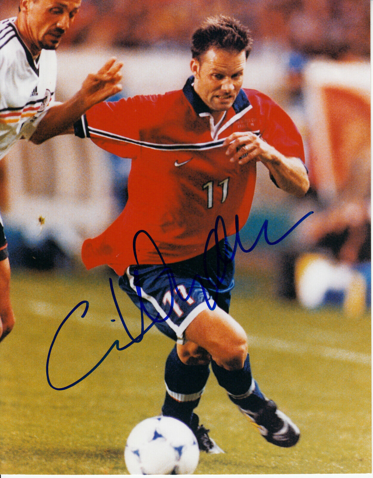 Eric Wynalda #0 8x10 Signed Photo Poster painting W/COA Soccer 033119