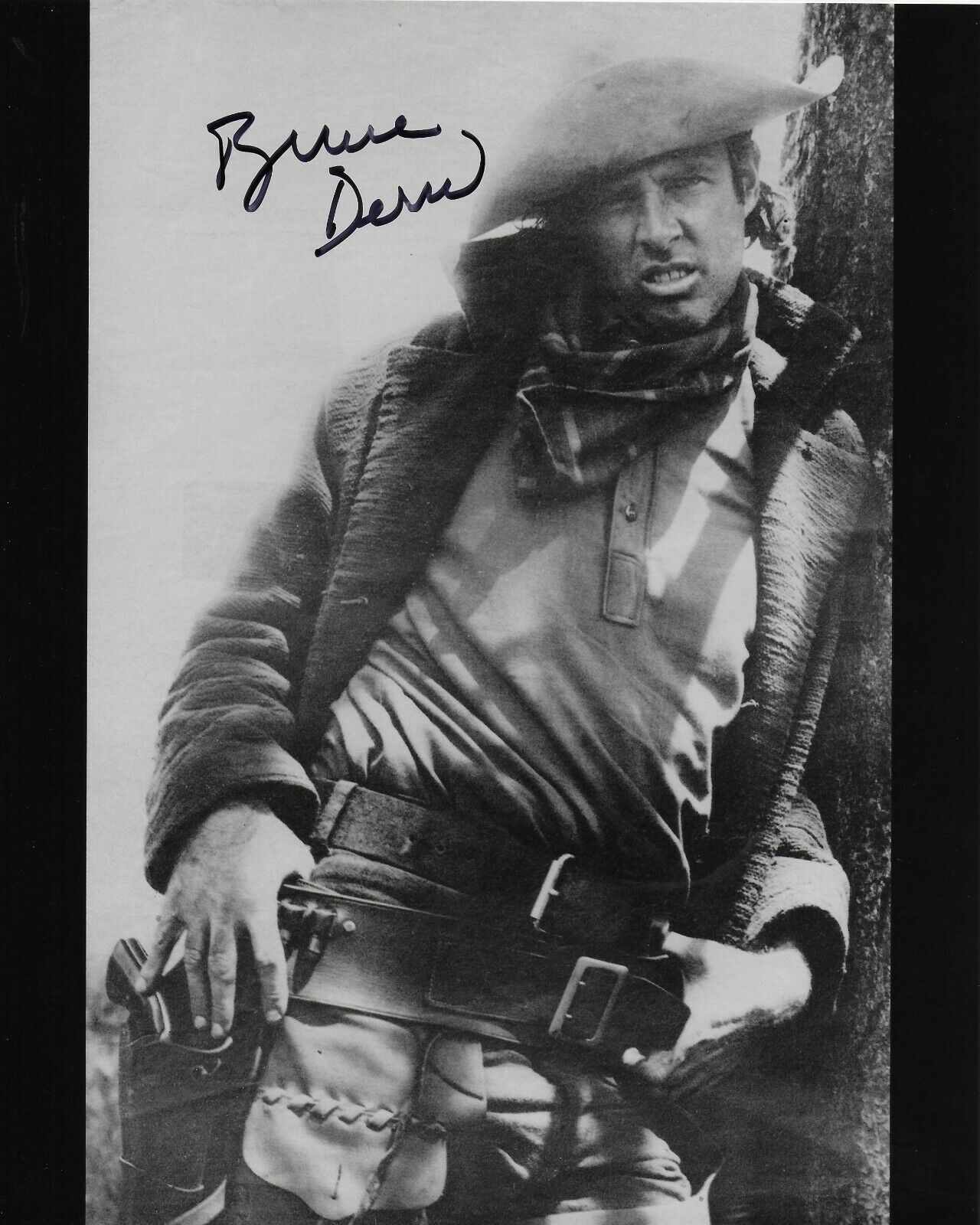 Bruce Dern The Cowboys Original Autographed 8X10 Photo Poster painting #3 signed @ HShow